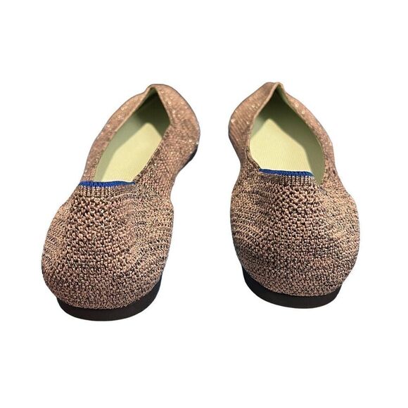 Rothy's The Point Star Dust Metallic Ballet Flat Women’s US 12 EU 43 Silver - Picture 5 of 9